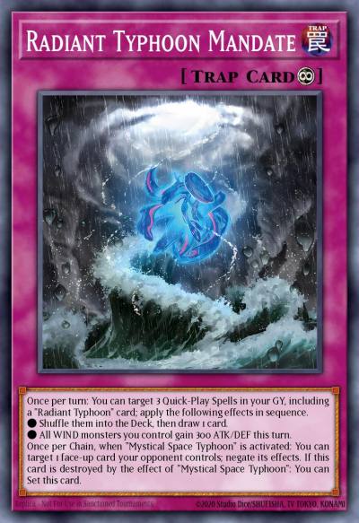 Radiant Typhoon Mandate Common DOOD-EN076 Doom of Dimensions Yugioh card
