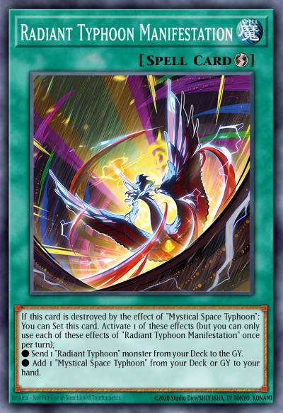 Radiant Typhoon Manifestation Common DOOD-EN062 Doom of Dimensions Yugioh card