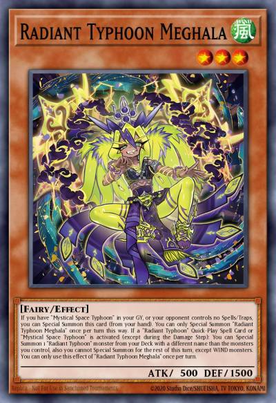 Radiant Typhoon Meghala Super Rare DOOD-EN012 Doom of Dimensions Yugioh card