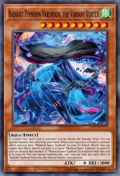 Radiant Typhoon Varuroon the Vibrant Vortex Super Rare DOOD-EN016 Doom of Dimensions Yugioh card