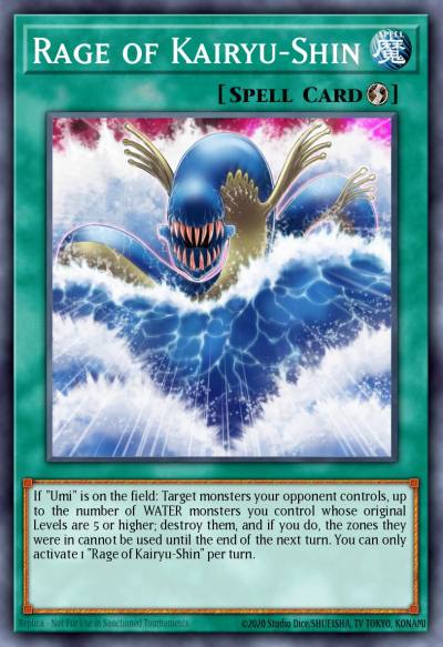 Rage of Kairyu-Shin Rare LEDU-EN017 Legendary Duelists Yugioh card