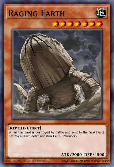 Raging Earth Common STON-EN027 Strike of Neos Yugioh card