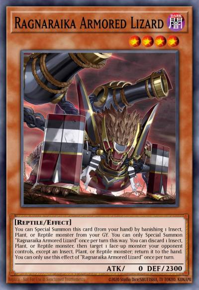 Ragnaraika Armored Lizard Common MP25-EN344 2025 Mega-Pack Tin Yugioh card