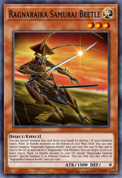 Ragnaraika Samurai Beetle Common MP25-EN343 2025 Mega-Pack Tin Yugioh card