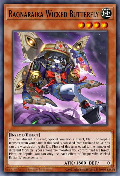 Ragnaraika Wicked Butterfly Common MP25-EN382 2025 Mega-Pack Tin Yugioh card
