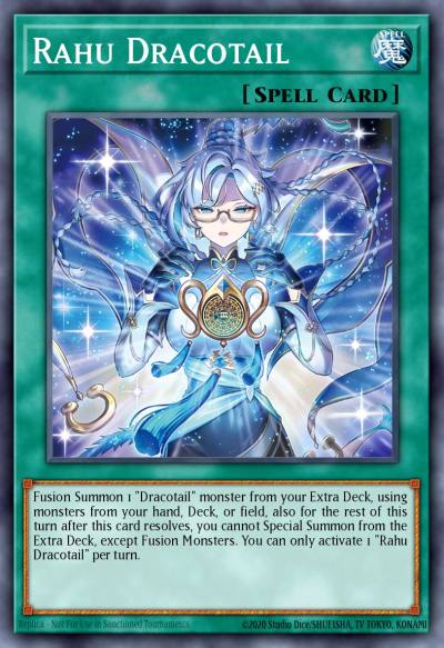 Rahu Dracotail Collector's Rare JUSH-EN009 Justice Hunters Yugioh card