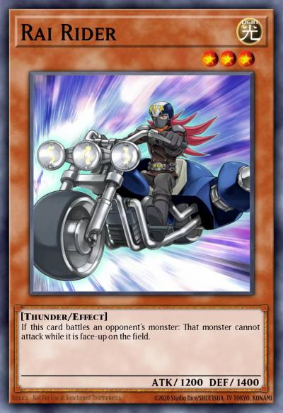 Rai Rider Common PHSW-EN003 Photon Shockwave Yugioh card