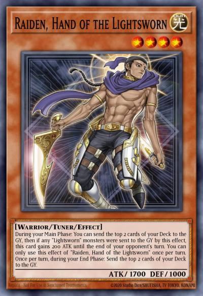 Raiden Hand of the Lightsworn Common BLC1-EN060 Battles of Legend Chapter 1 Yugioh card