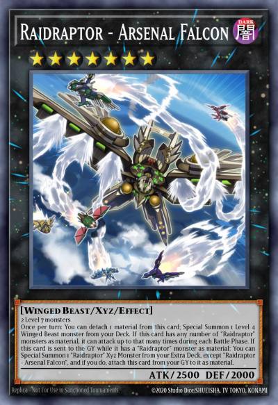 Raidraptor - Arsenal Falcon Super Rare ROTD-EN094 Rise of the Duelist Yugioh card