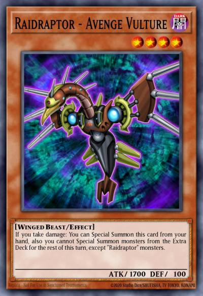 Raidraptor - Avenge Vulture Common MP17-EN006 2017 Mega-Tin Mega Pack Yugioh card
