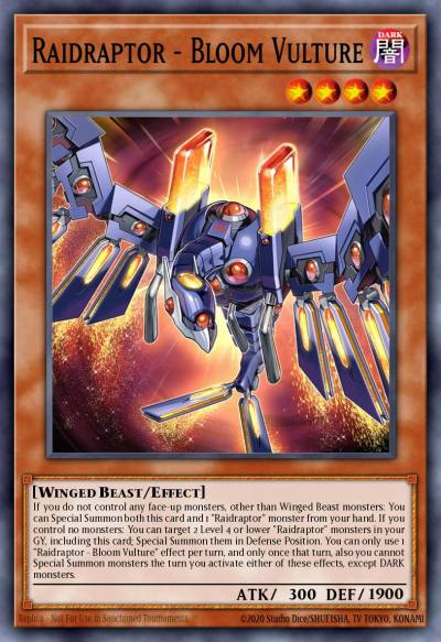 Raidraptor - Bloom Vulture Common MP25-EN303 2025 Mega-Pack Tin Yugioh card