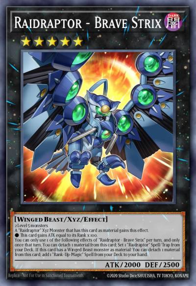 Raidraptor - Brave Strix Super Rare PHNI-EN046 Phantom Nightmare Yugioh card