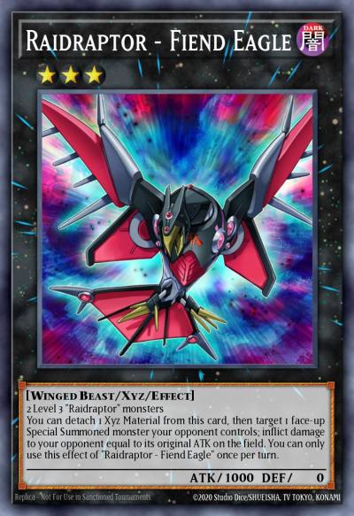 Raidraptor - Fiend Eagle Rare DOCS-EN051 Dimension of Chaos Yugioh card