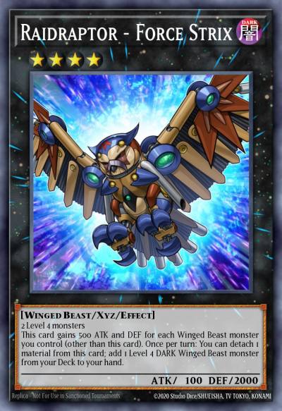 Raidraptor - Force Strix Ultra Rare BLLR-EN072 Battles of Legend Lights Revenge Yugioh card