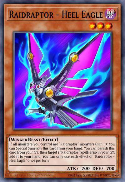 Raidraptor - Heel Eagle Common PHRA-EN004 Phantom Rage Yugioh card