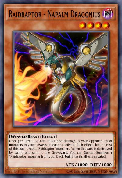 Raidraptor - Napalm Dragonius Common DLCS-EN100 Dragons of Legend The Complete Series Yugioh card