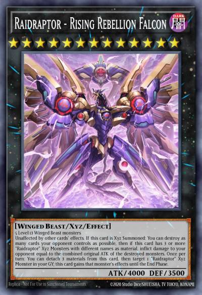 Raidraptor - Rising Rebellion Falcon Quarter Century Secret Rare PHNI-EN045 Phantom Nightmare Yugioh card