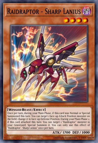 Raidraptor - Sharp Lanius Common MP16-EN014 2016 Mega-Tin Mega Pack Yugioh card