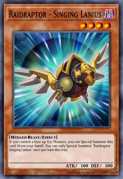 Raidraptor - Singing Lanius Common MP16-EN059 2016 Mega-Tin Mega Pack Yugioh card
