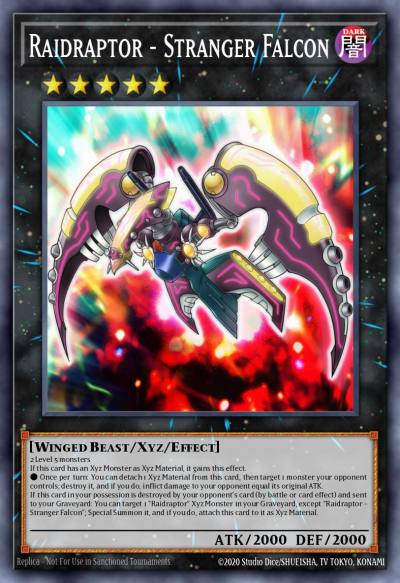 Raidraptor - Stranger Falcon Rare MACR-EN044 Maximum Crisis Yugioh card
