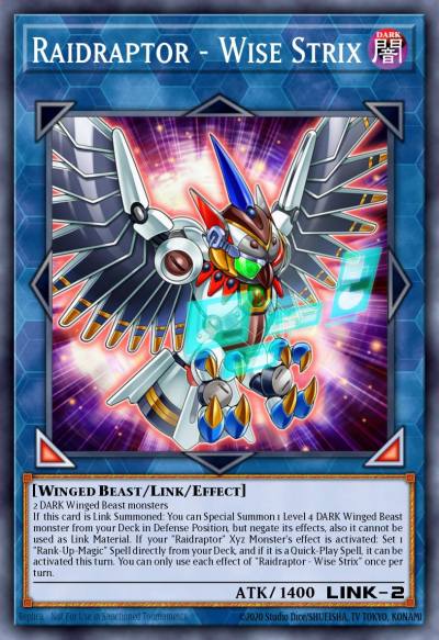 Raidraptor - Wise Strix Ultra Rare DUOV-EN005 Duel Overload Yugioh card