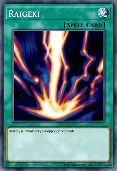 Raigeki Prismatic Secret Rare TN19-EN010 2019 Gold Sarcophagus Tin Yugioh card