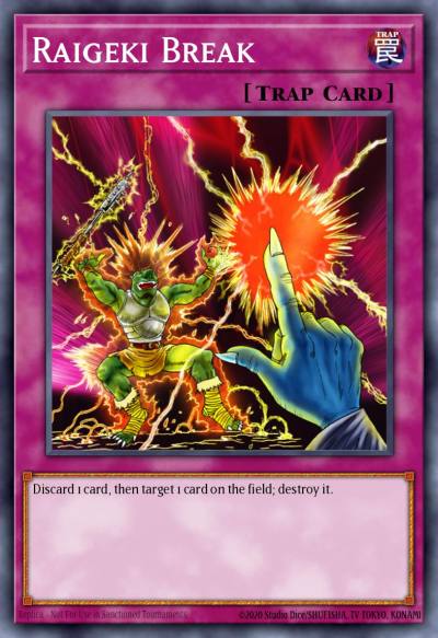 Raigeki Break Common DR1-EN044 Dark Revelation Volume 1 Yugioh card