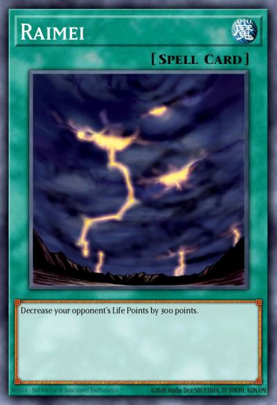 Raimei Rare TP1-009 Tournament Pack 1st Season Yugioh card