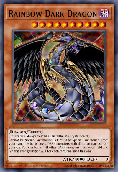 Rainbow Dark Dragon Ultra Rare BLRR-EN054 Battles of Legend Relentless Revenge Yugioh card