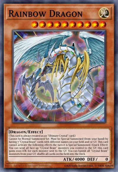 Rainbow Dragon Quarter Century Secret Rare TN23-EN004 25th Anniversary Tin Dueling Heroes Yugioh card