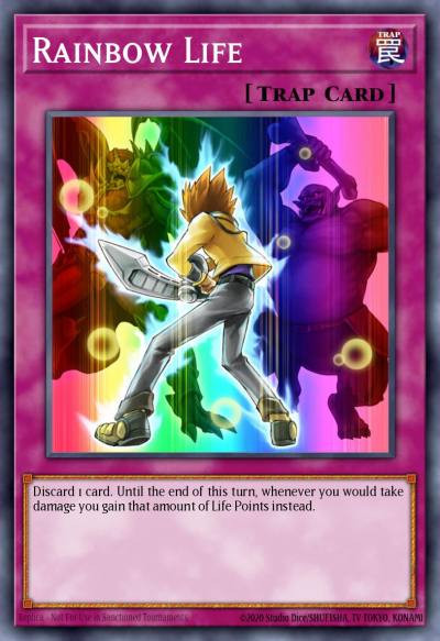 Rainbow Life Rare PTDN-EN064 Phantom Darkness Yugioh card