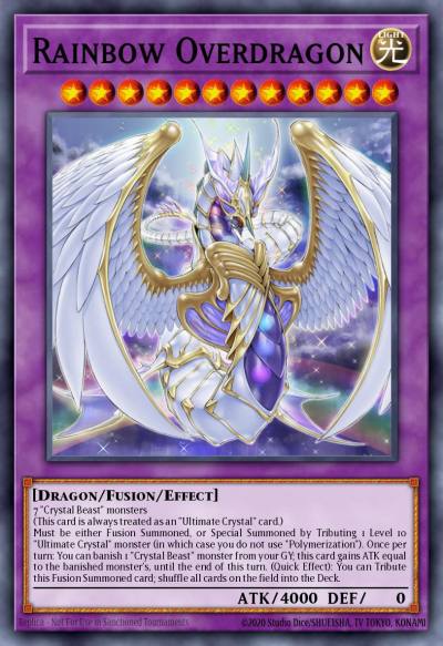 Rainbow Overdragon Super Rare LED2-EN037 Legendary Duelists Ancient Millennium Yugioh card
