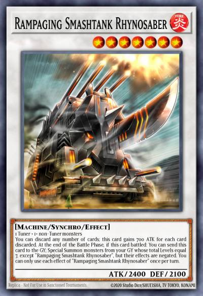 Rampaging Smashtank Rhynosaber Ultra Rare STAS-EN043 2-Player Starter Set Yugioh card