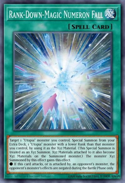 Rank-Down-Magic Numeron Fall Rare LVAL-EN060 Legacy of the Valiant Yugioh card