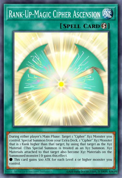 Rank-Up-Magic Cipher Ascension Common MP17-EN210 2017 Mega-Tin Mega Pack Yugioh card