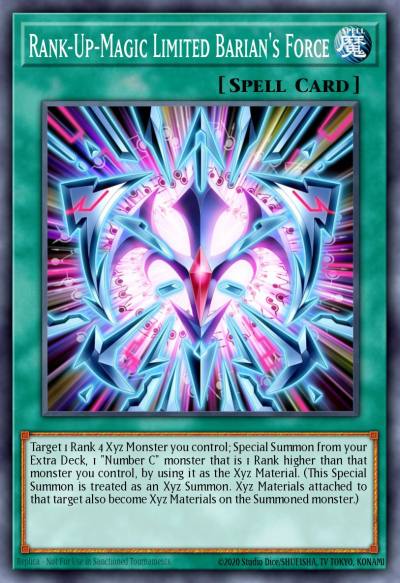 Rank-Up-Magic Limited Barians Force Ultra Rare YS13-ENV02 Super Starter Power-Up Pack Yugioh card