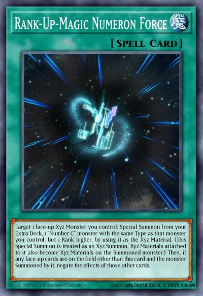 Rank-Up-Magic Numeron Force Ultra Rare MP14-EN101 2014 Mega-Tin Mega Pack Yugioh card
