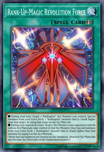 Rank-Up-Magic Revolution Force Rare CROS-EN057 Crossed Souls Yugioh card