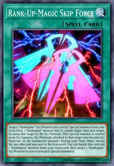 Rank-Up-Magic Skip Force Rare MP17-EN029 2017 Mega-Tin Mega Pack Yugioh card
