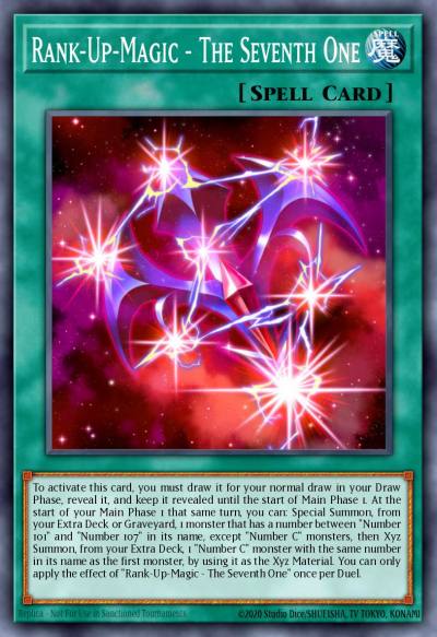 Rank-Up-Magic - The Seventh One Secret Rare MP15-EN033 2015 Mega-Tin Mega Pack Yugioh card