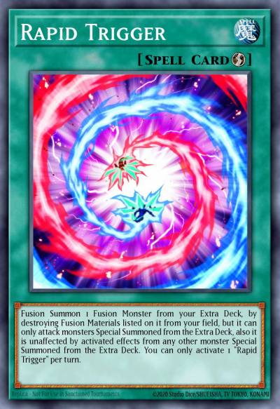 Rapid Trigger Common SDRR-EN023 Structure Deck Rokket Revolt Yugioh card