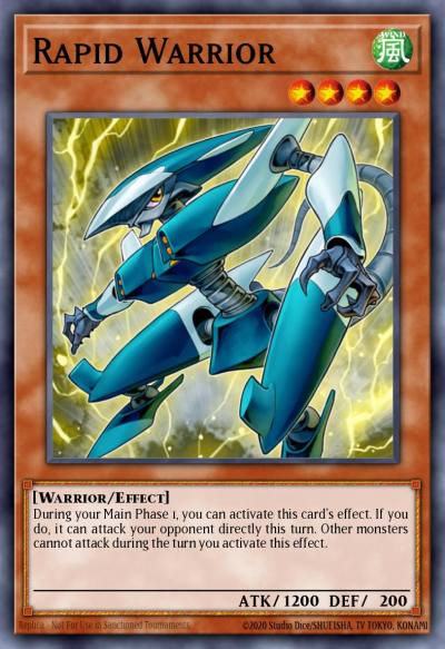 Rapid Warrior Super Rare 5DS3-EN004 Starter Deck Duelist Toolbox Yugioh card