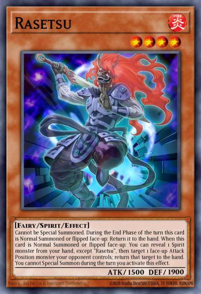 Rasetsu Common SHSP-EN036 Shadow Specters Yugioh card