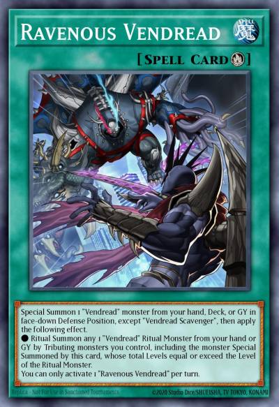 Ravenous Vendread Common POTE-EN064 Power of the Elements Yugioh card