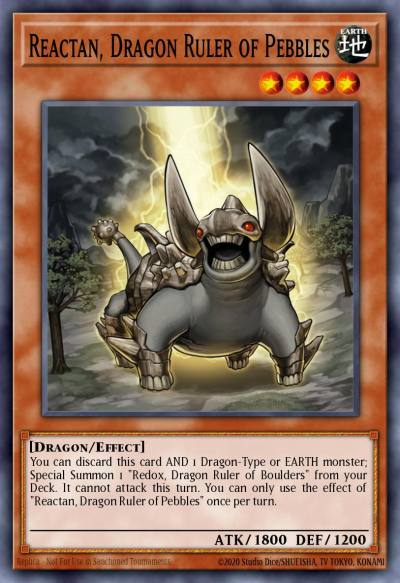 Reactan Dragon Ruler of Pebbles Secret Rare BLMM-EN121 Battles of Legend Monster Mayhem Yugioh card
