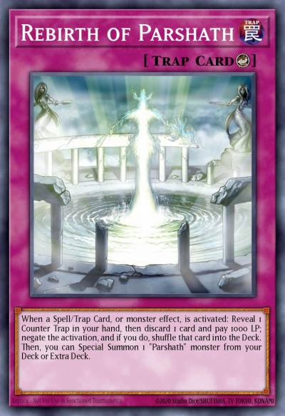 Rebirth of Parshath Super Rare SR05-EN031 Structure Deck Wave of Light Yugioh card