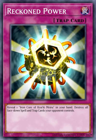 Reckoned Power Common RGBT-EN073 Raging Battle Yugioh card