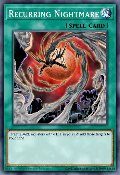 Recurring Nightmare Secret Rare FOTB-EN066 Force of the Breaker Yugioh card
