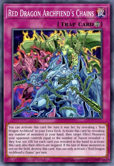 Red Dragon Archfiend's Chains Grand Master Rare MAMS-EN009 Magnificent Maestros Yugioh card