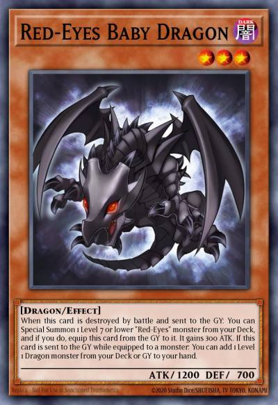 Red-Eyes Baby Dragon Ultra Rare LEDU-EN001 Legendary Duelists Yugioh card